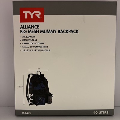 Big Mesh Mummy Backpack for Swim, Alliance, 40-Liter Capacity 25.25''hx19''w