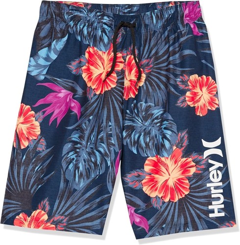 NWOT Hurley Boy's Hawaiian Tropical Pull On Mesh Briefs Swim Trunks XL