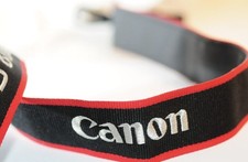 Canon EOS 80D Genuine Black / Red / White Camera Neck Strap