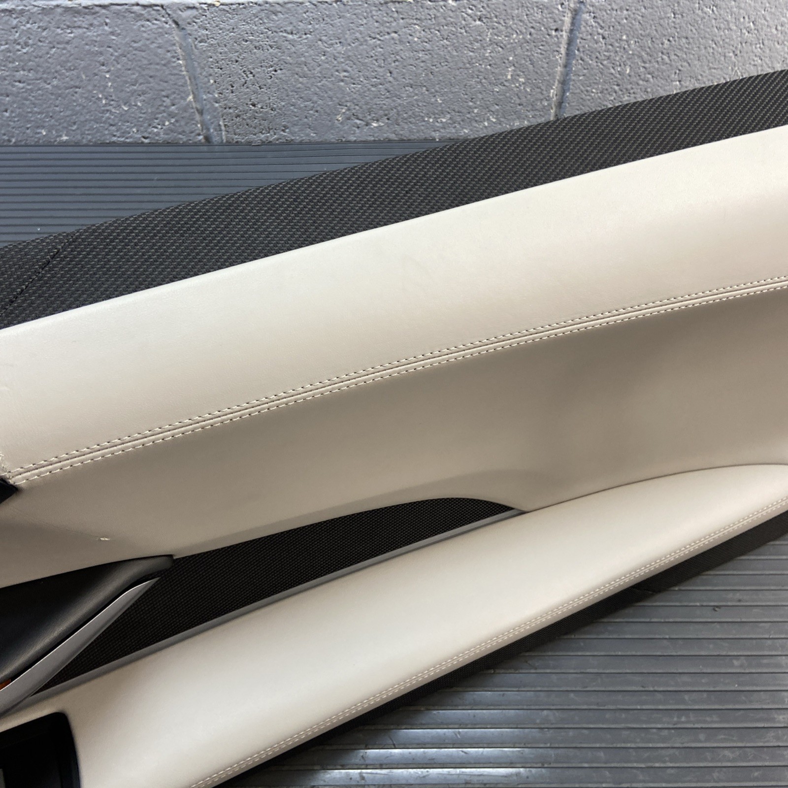 2014-2020 BMW i8 I12 Front Right Interior Door Panel Trim Gray OEM *NOTE*