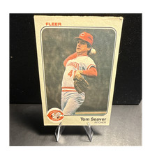 Fleer 1983 Tom Seaver #601 Cincinnati Reds MLB Baseball Card Base Set Vintage
