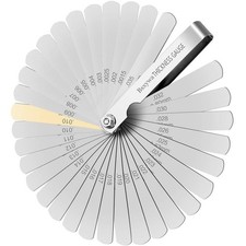 Feeler Gauge Set Steel 0.04-0.88 Mm 0.0015-0.035 Inch Metricimperial For ... Feeler Gauge Set Steel 0.04-0.88 Mm 0.0015-0.035 Inch Metricimperial For ...