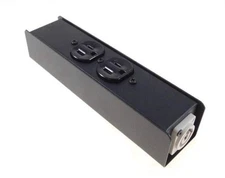 Powercon Duplex AC Dual Outlet Box with Pass Through Powercon Adapter