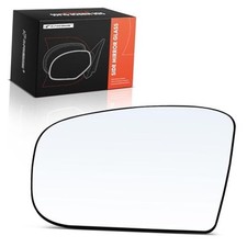Left Driver Side Heated Mirror Glass with Backing Plate - Compatible with