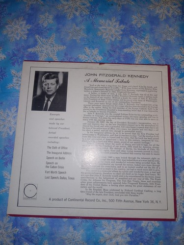 John F Kennedy JFK LP Inaugural Address Jan 20, 1961 Vinyl Record Vintage - Picture 2 of 3