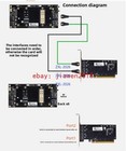 External Nvidia Tesla P100 V100 SXM2 PCI-E X16 +1* SFF-8654 Adapter +2 Cable