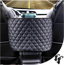 Car Net Pocket Handbag Holder between Seats, Large Capacity Car Bag Purse Holder