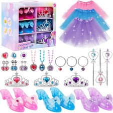 Princess Dress Up Toy Set, Girls Jewelry Boutique Role Playing Game, Toddler ...