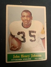 1964 PHILADELPHIA JOHN HENRY JOHNSON PITTSBURGH STEELERS #144 VG