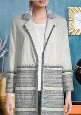 CHICO' S NWT 159 size 3 XL 16/18 cotton eyelet white ALABASTER women's jacket