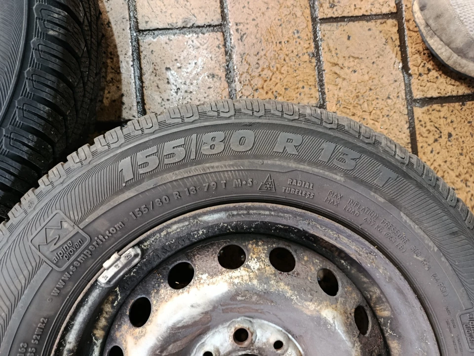 Fiat Panda 169 Kompletträder Winterräder Winter Räder Winterreifen 155/80R13 79T - Bild 4 von 4