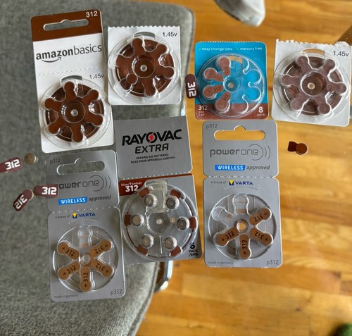 Lot Of 312 - 1.45V Hearing Aid Batteries