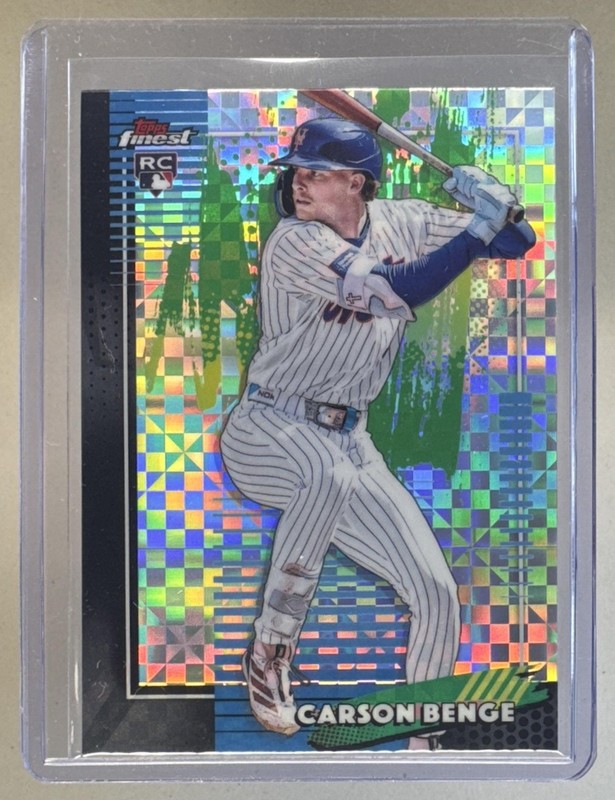 Carson Benge 2026 Topps Finest #59 X-Fractor Rookie RC