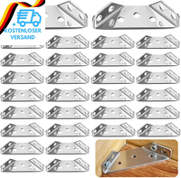 30 StüCk Edelstahl-Eckverbinder, MöBelhalterung Mit Schrauben, Dreieckige Winkel