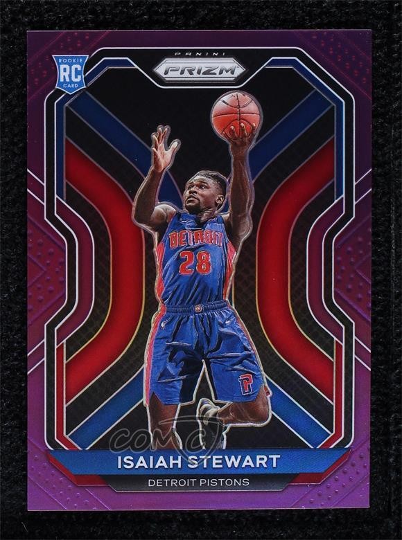 2020-21 Panini Prizm Purple Prizm 35/99 Isaiah Stewart #254 Rookie RC 0c3