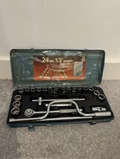 1/2" SQ. Drive 24 Chrome Vanadium Steel Heat Treated Socket Wrench Set