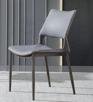 Grauer Esszimmerstuhl Designer 1-Sitzer Luxus LehnstüHle Einsitzer Neu