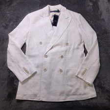 Polo Ralph Lauren Double Breasted Linen Blazer Womens 6 Jacket Elegant Old Money