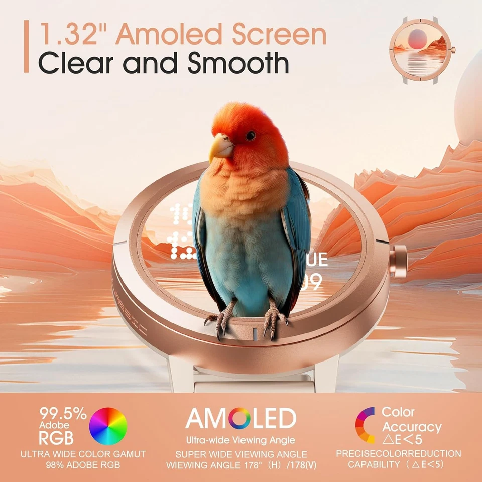 Military GPS Smart Watches For Men/Women Bluetooth Call Fitness 5ATM Waterproof - Image 4 of 4