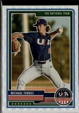 2023 Panini USA Baseball Stars & Stripes #52 Michael Torres White #03/99
