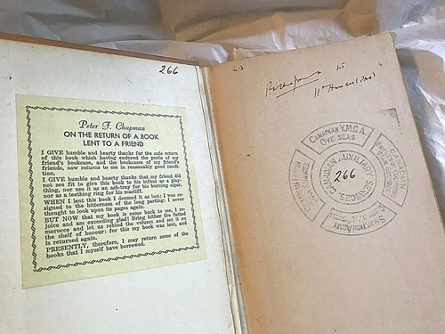 Manning Coles A TOAST TO TOMORROW First Edition 1st Print Soldier's Memory WWI - Picture 3 of 5