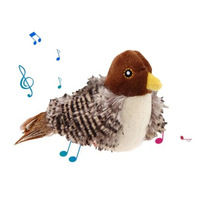 Interactive Cat Toy - Flying Bird with Sounds & Flapping Wings for Cats