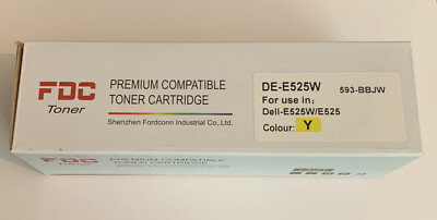 Premium Gelb Kompatible Tonerkassette 593-BBLV für Dell E525W E525 Drucker