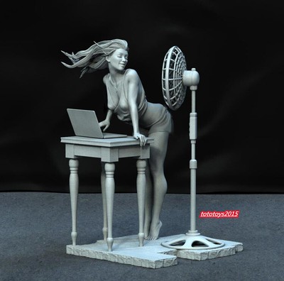 Unpainted 1/43 1/64 1/87 Miss Summer Scene Miniature Figures Doll For Cars Toy