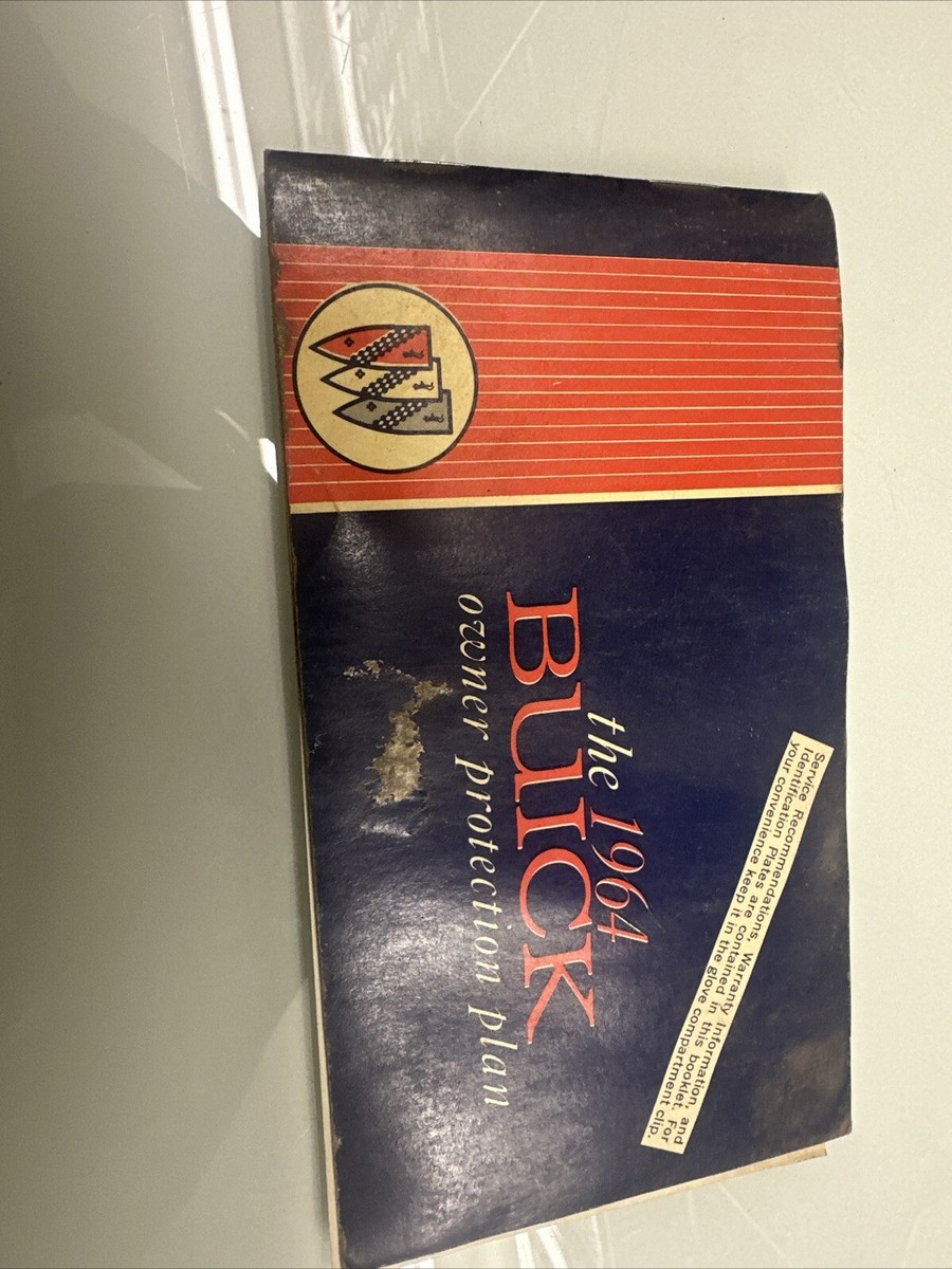 Buick 1964 Owner Protection Plan Manual Pamplet | eBay