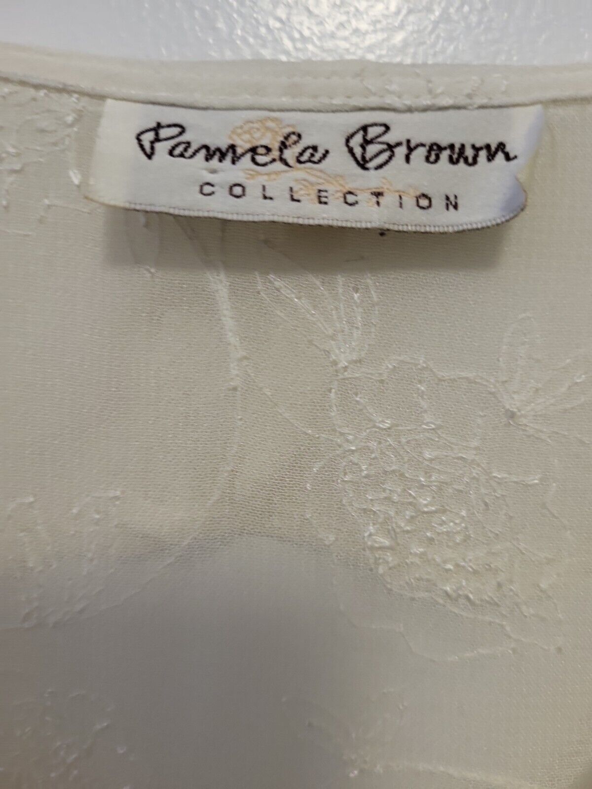 Pamela Brown Collection Vintage Maxi Dress Embroi… - image 7