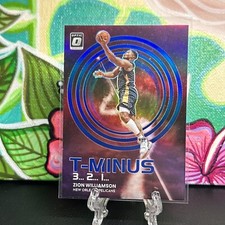 RARE! ZION WILLIAMSON 2022-23 DONRUSS OPTIC T-MINUS 3,2,1 BLUE PRIZM /85 PELIS
