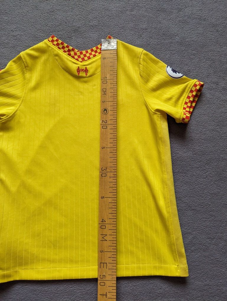 Nike Liverpool ジャージXXL グレー/イエロー NWT NIKE 2021-22 Liverpool LITTLE KIDS Sz LARGE 3rd Mini Kit