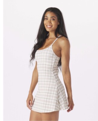glider Women's Pure Athletic Dress: Linen Madras Plaid Size M | eBay