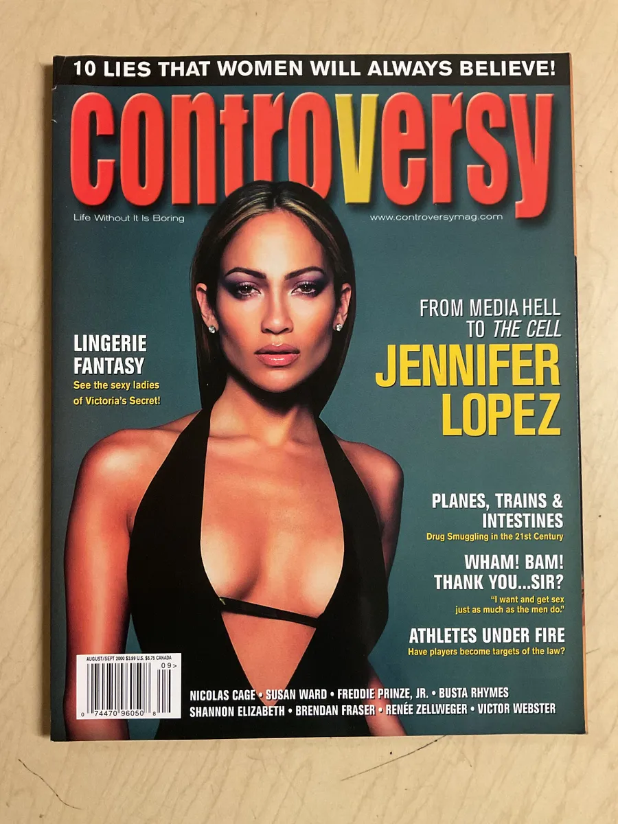 august 2000 Controversy magazine Jennifer Lopez sexy + Victoriaand#039;s secret models eBay photo