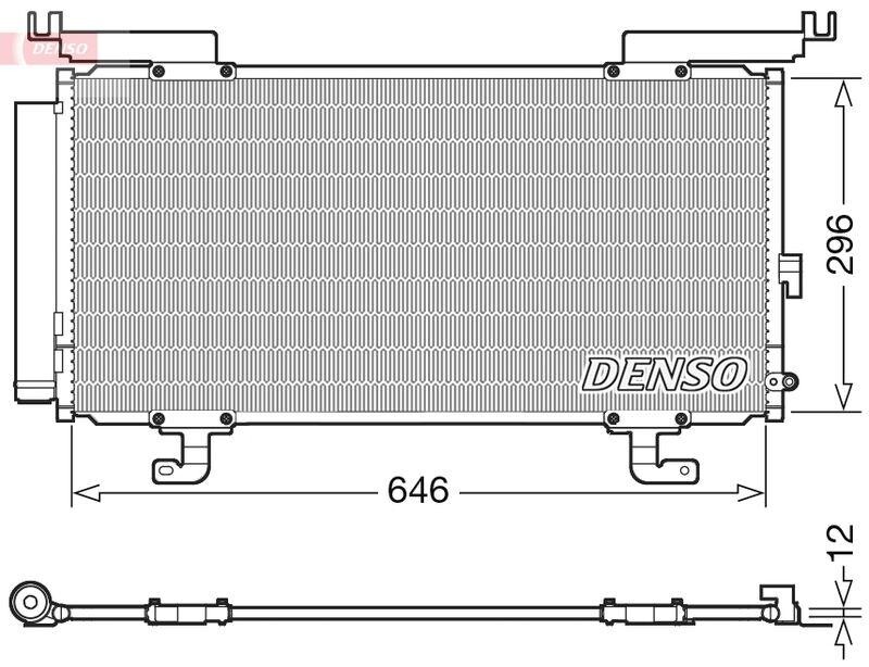 DENSO Kondensator SUBARU OUTBACK (BS) 2.0 D AWD (BSD)  (15- ) DCN36004