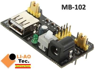 MB102 MB-102 Solderless Breadboard Power Supply Module 3.3V 5V