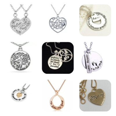 Schwester Mutter Tochter Freundin Oma Liebe Gold Silber Anhänger Halskette Geschenk