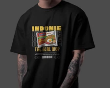 Indomie 'The Real MVP' Graphic T-Shirt – Funny Noodle Lover Unisex Tee – Foodie