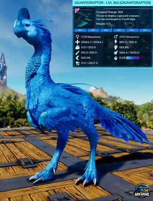 ARK ASCENDED - Gigantoraptor Baby Pair (Solides #1,3,4,5...) - Code Officiel PVE