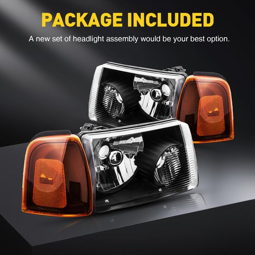 New HEADLIGHTS ASEEMBLY For FORD RANGER 2001-2011 Amber Clear DOT&SAE-Certified - Picture 9 of 12