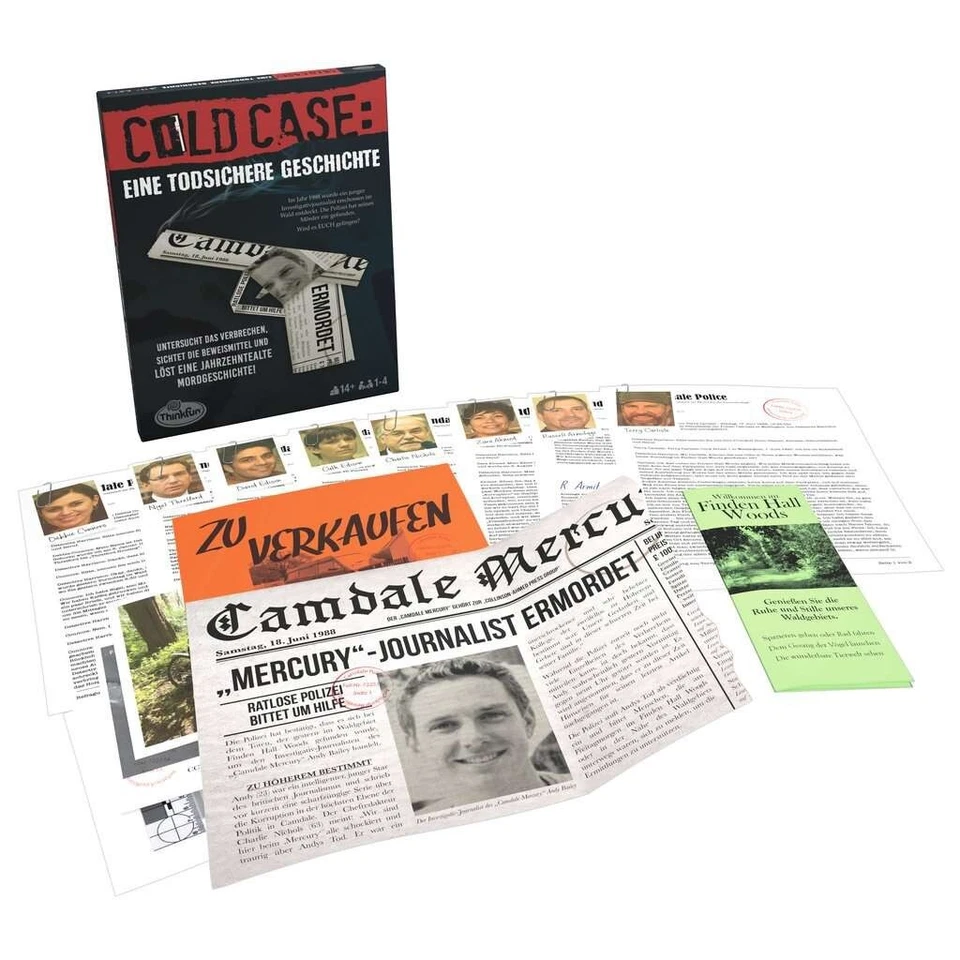 Think Fun 76464 Cold Case: Eine todsichere Geschichte 14+ Jahre 1-4 Spieler - Bild 3 von 4