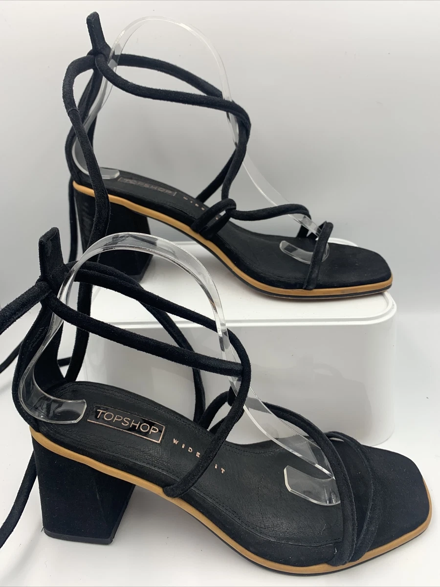 Topshop black hotsell strappy sandals