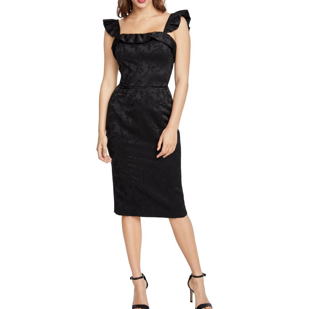 RACHEL ROY NEW Women's Colette Floral Ruffled Sheath Dress TEDO