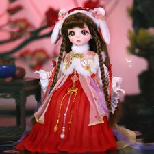 1/6 Doll Jointed Body 28CM Girl Doll Full Set DIY Toys Children's Day Gift Girls