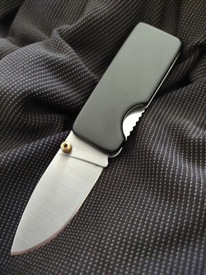 Rite-Edge Black Money Clip Folding Locking Pocket Knife - Same Day Shipping!