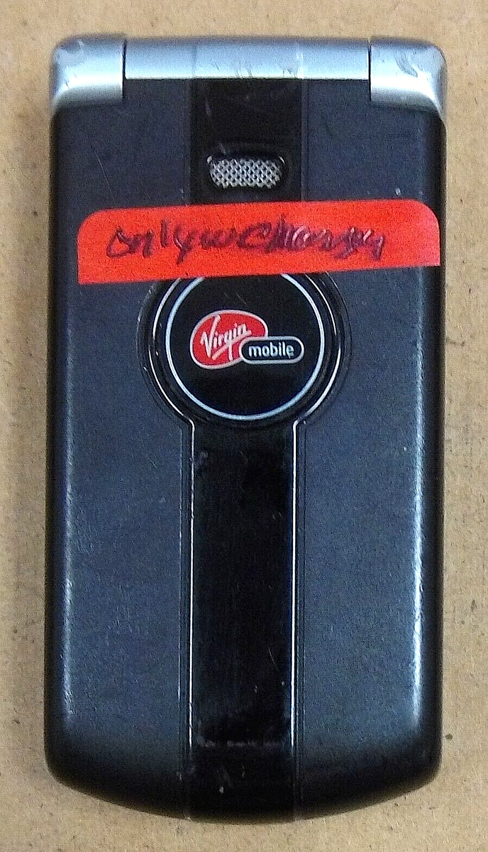 Kyocera MARBL / Marble K127 - Black ( Virgin Mobile ) Flip Phone