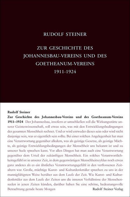 Thumbnail - Zur Geschichte Des Johannesbau-vereins Und Des Goetheanum-vereins