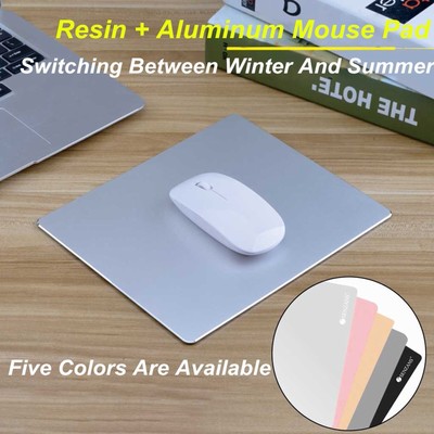 Aluminum Metal Mouse Pad Mat Smooth Magic Ultra Thin Double Side Mouse Mat Cool