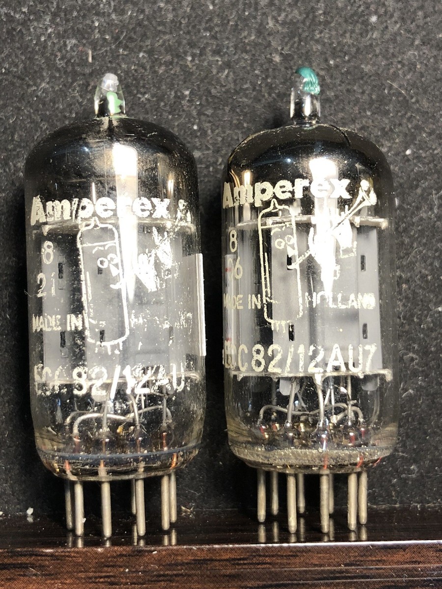 Amperex Bugle Boys 12AU7/ECC82 Long Plates D Foil Getter, Nos