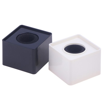 1Pc Square Microphone Flag Mic Station Cube Interview Square Box Holder Deco _cn